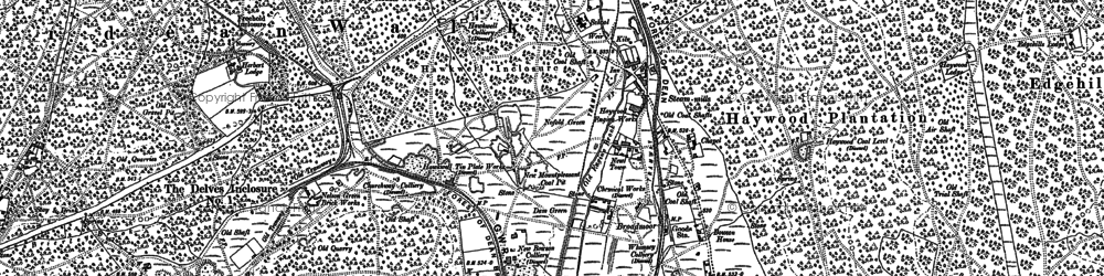 Old map of Steam Mills in 1901