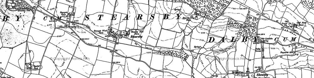 Old map of Brandsby Lodge in 1888