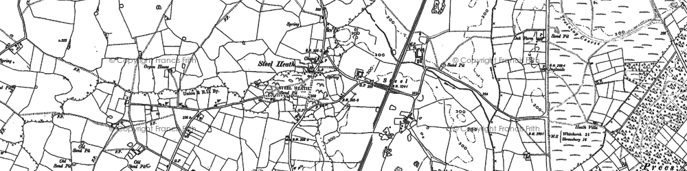 Old map of Lighteach Coppice in 1879