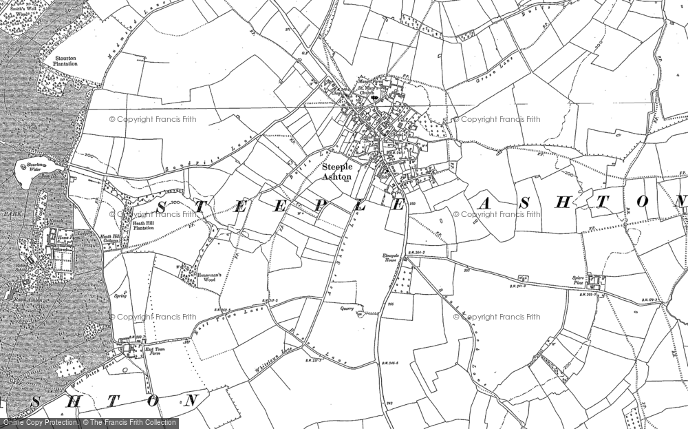 Old Map of Historic Map covering Bullenhill in 1899