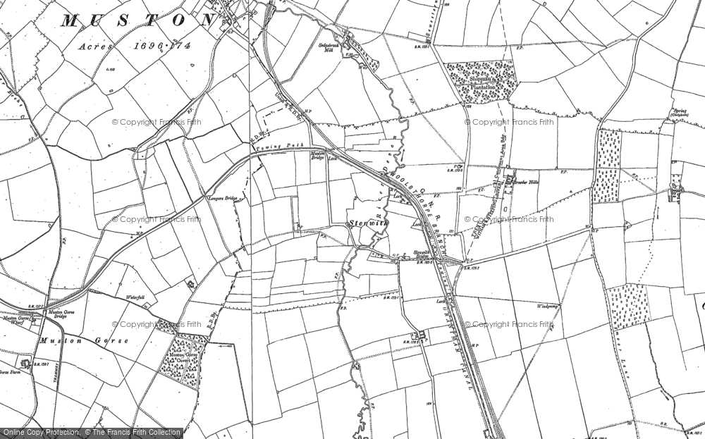 Old Map of Stenwith, 1886 in 1886