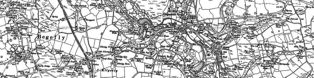 Old map of Stepaside in 1906