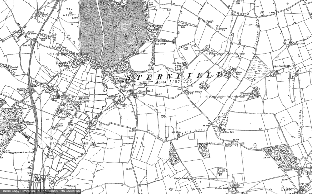 Old Map of Sternfield, 1882 - 1883 in 1882