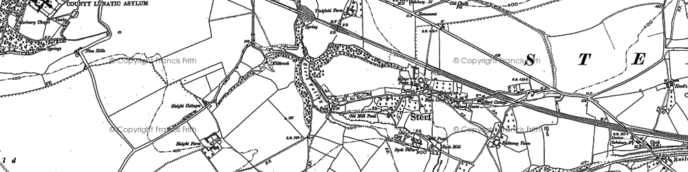 Old map of Stert in 1899