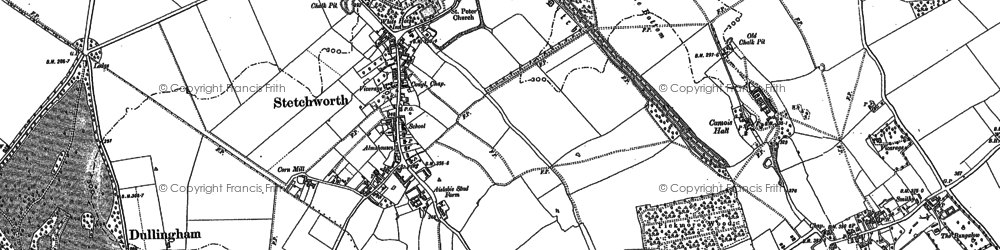 Old map of Stetchworth in 1901