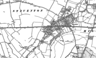 Old Map of Steventon, 1898