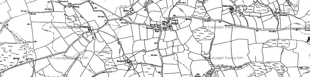 Old map of Stibb in 1905