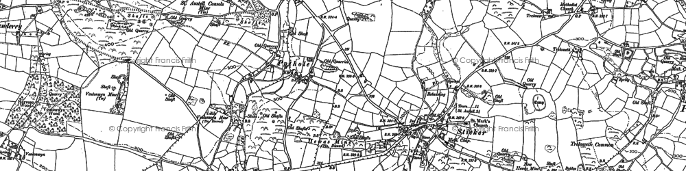 Old map of Sticker in 1879