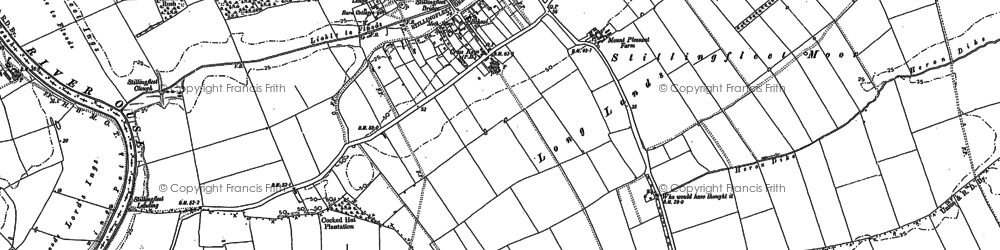 Old map of Stillingfleet in 1889