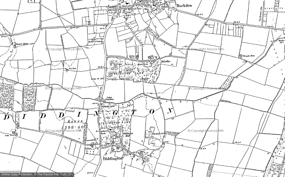 Old Map of Stirtloe, 1887 in 1887