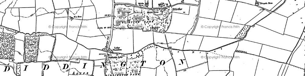 Old map of Stirtloe in 1887