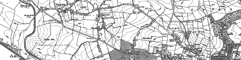 Old map of Stirton in 1893