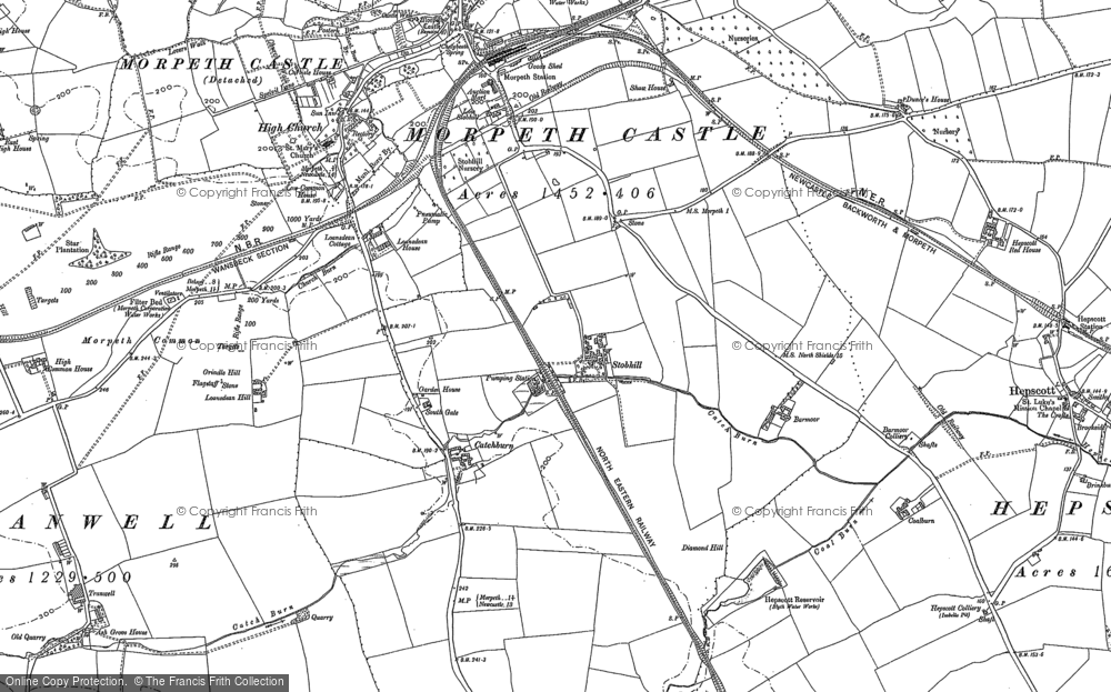 Old Map of Stobhill, 1896 in 1896
