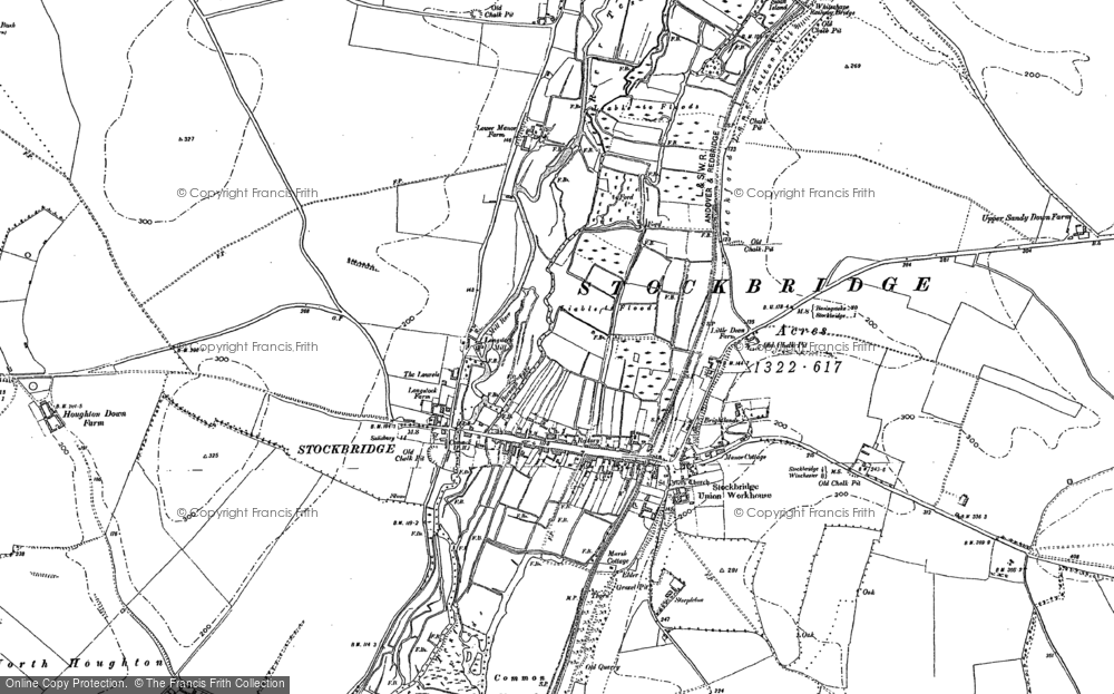 Old Map of Stockbridge, 1894 in 1894