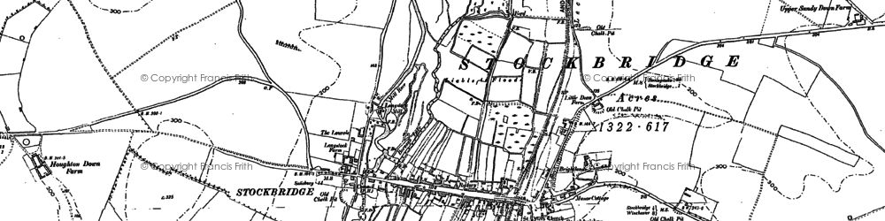 Old map of Stockbridge in 1894