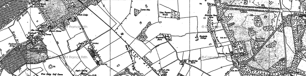 Old map of Stockbridge Village in 1891