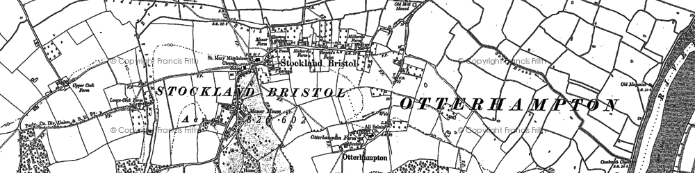 Old map of Stockland Bristol in 1886