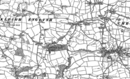 Old Map of Stockleigh English, 1887