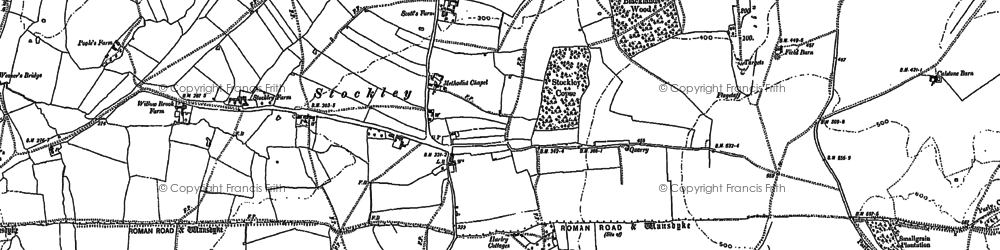 Old map of Stockley in 1899