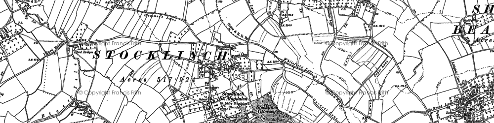 Old map of Stocklinch in 1886