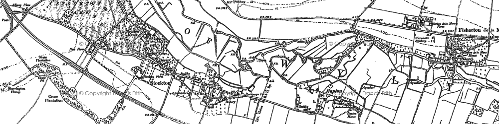 Old map of Stockton Wood in 1899