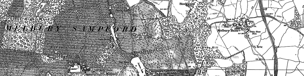 Old map of Stockwood in 1887