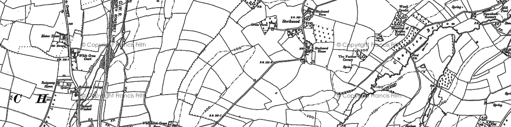Old map of Stockwood in 1902
