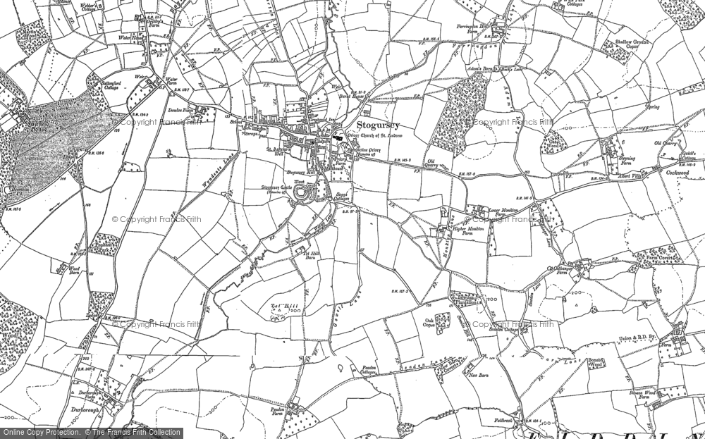 Old Map of Historic Map covering Wick Moor in 1902