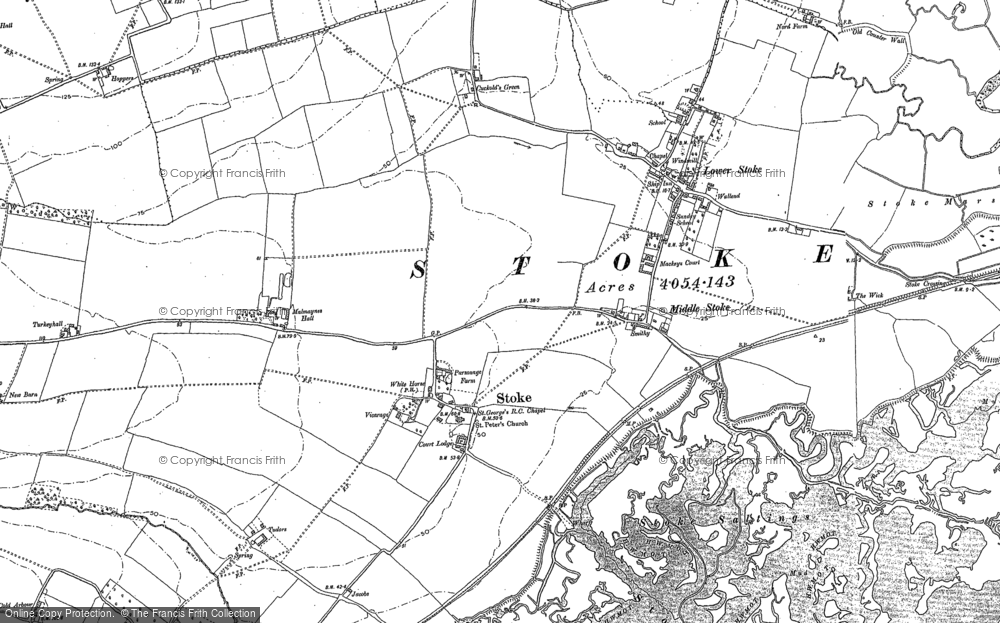 Old Map of Stoke, 1895 - 1906 in 1895