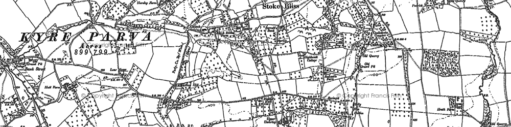 Old map of Bank Street in 1902