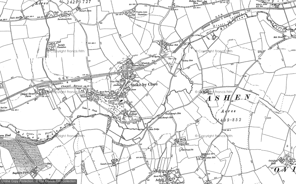 Old Map of Stoke by Clare, 1902 in 1902
