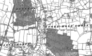 Old Map of Stoke Holy Cross, 1881