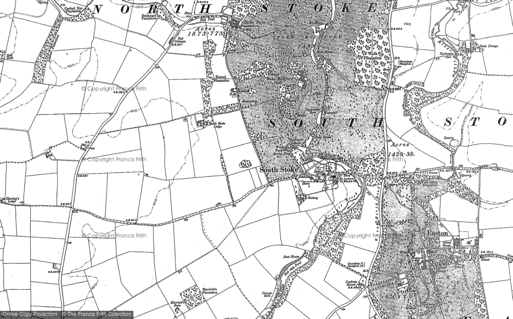 Old Map of Stoke Rochford, 1887 - 1903 in 1887