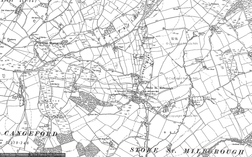 Stoke St Milborough, 1883