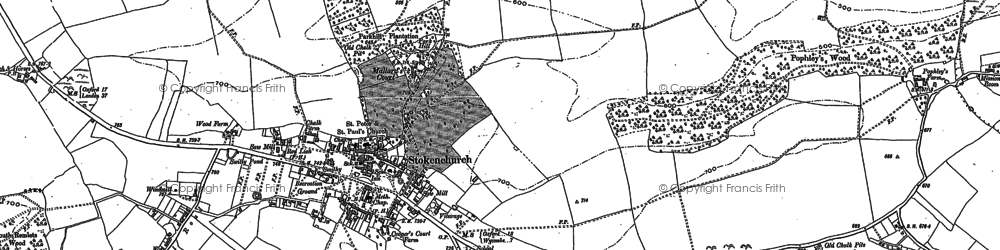 Old map of Stokenchurch in 1897