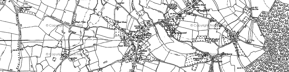 Old map of Stone in 1879