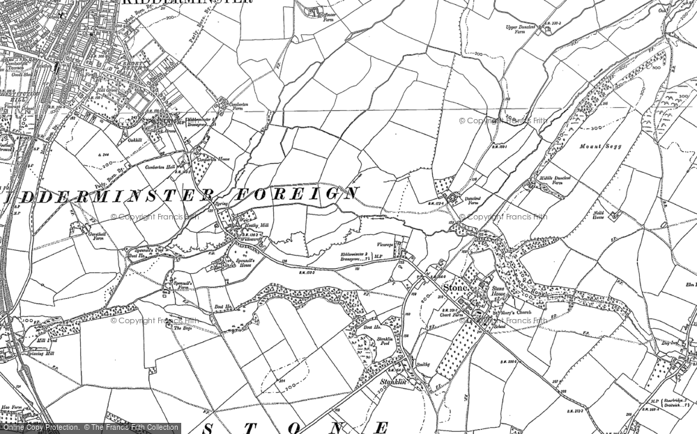 Old Map of Stone, 1882 - 1883 in 1882