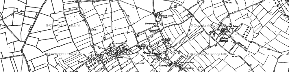 Old map of Allerton Moor in 1884