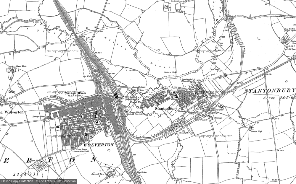 Old Map of Stonebridge, 1898 - 1924 in 1898
