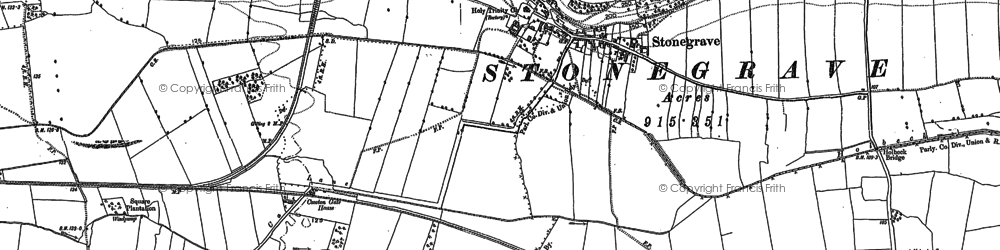 Old map of East Newton in 1889