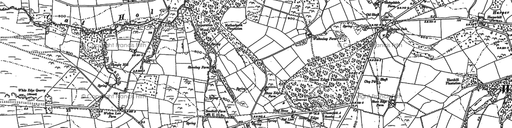 Old map of Amber Manor in 1879