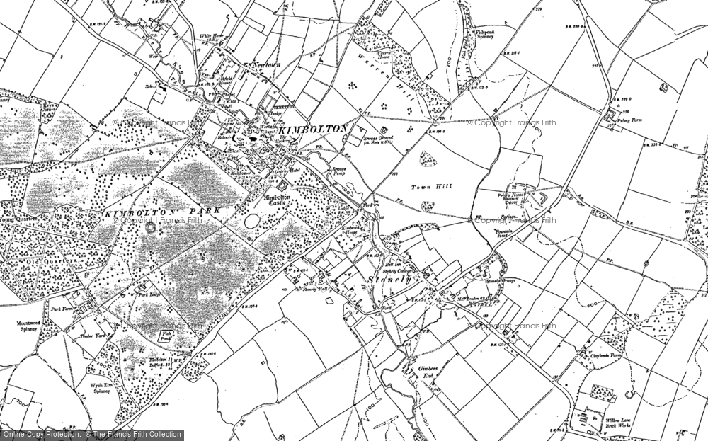 Old Map of Stonely, 1900 in 1900