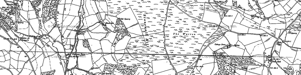 Old map of Stonewall Hill in 1902
