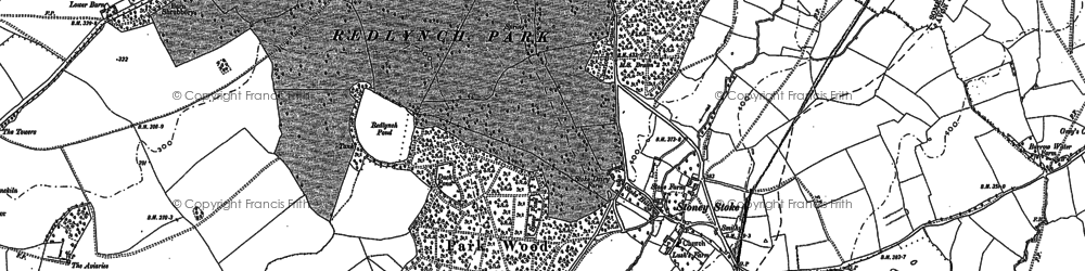 Old map of Stoney Stoke in 1885