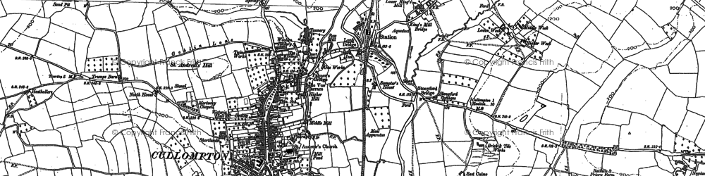 Old map of Stoneyford in 1887