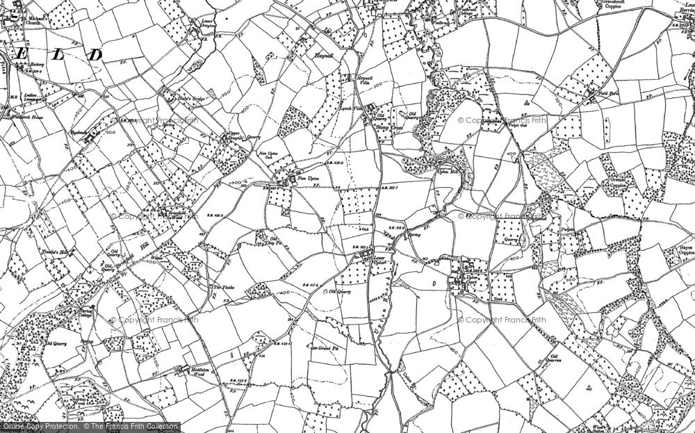Old Map of Stony Cross, 1885 - 1902 in 1885