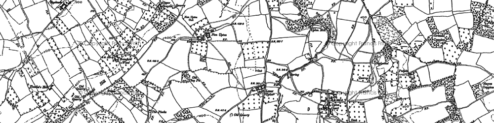 Old map of Stony Cross in 1885