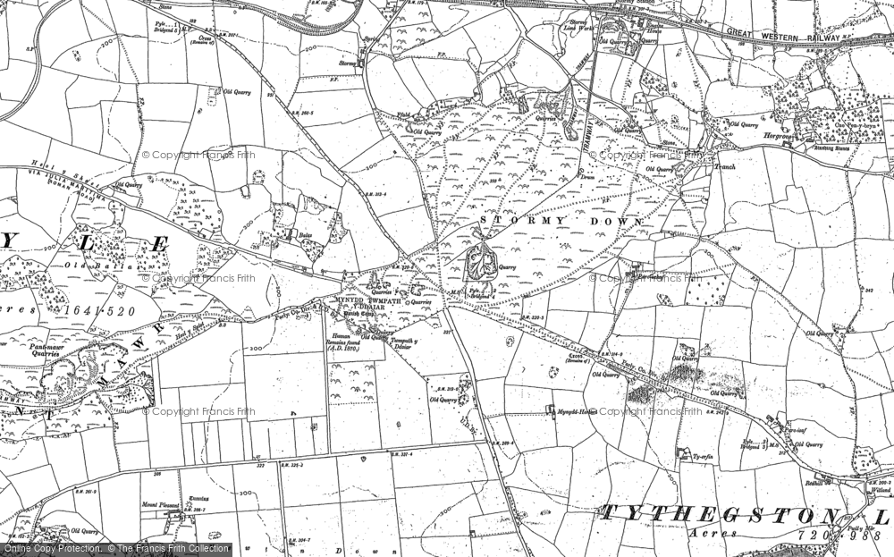 Old Map of Stormy Down, 1897 - 1913 in 1897