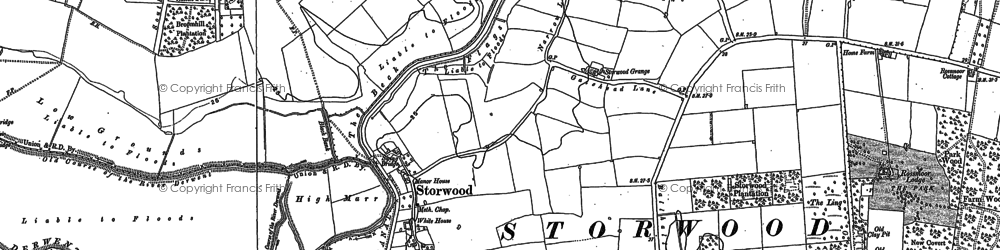 Old map of Broomhill Plantn in 1890