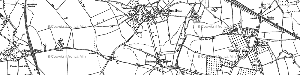 Old map of Abbotswood in 1884